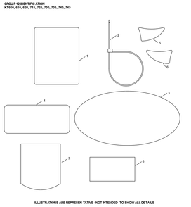 Kt745-3102 Identification Diagram and Parts List for KT745-3102  Cub Cadet Lawn Tractor